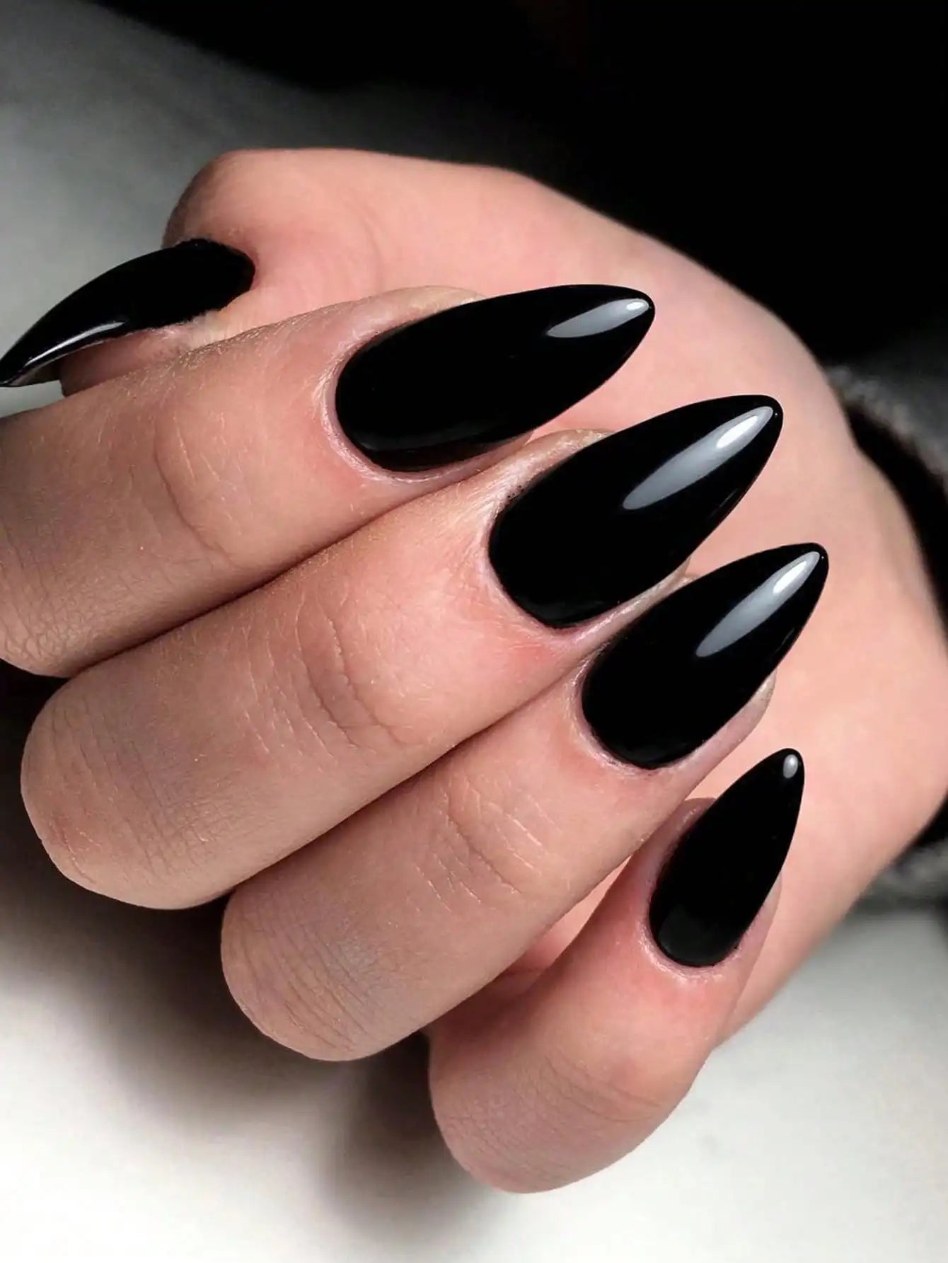 ARTAUG 24PCS Press On Nails Short Almond Wine Red High Saturation Fake Press On Nails Korean Press On Nails Valentine'S Day