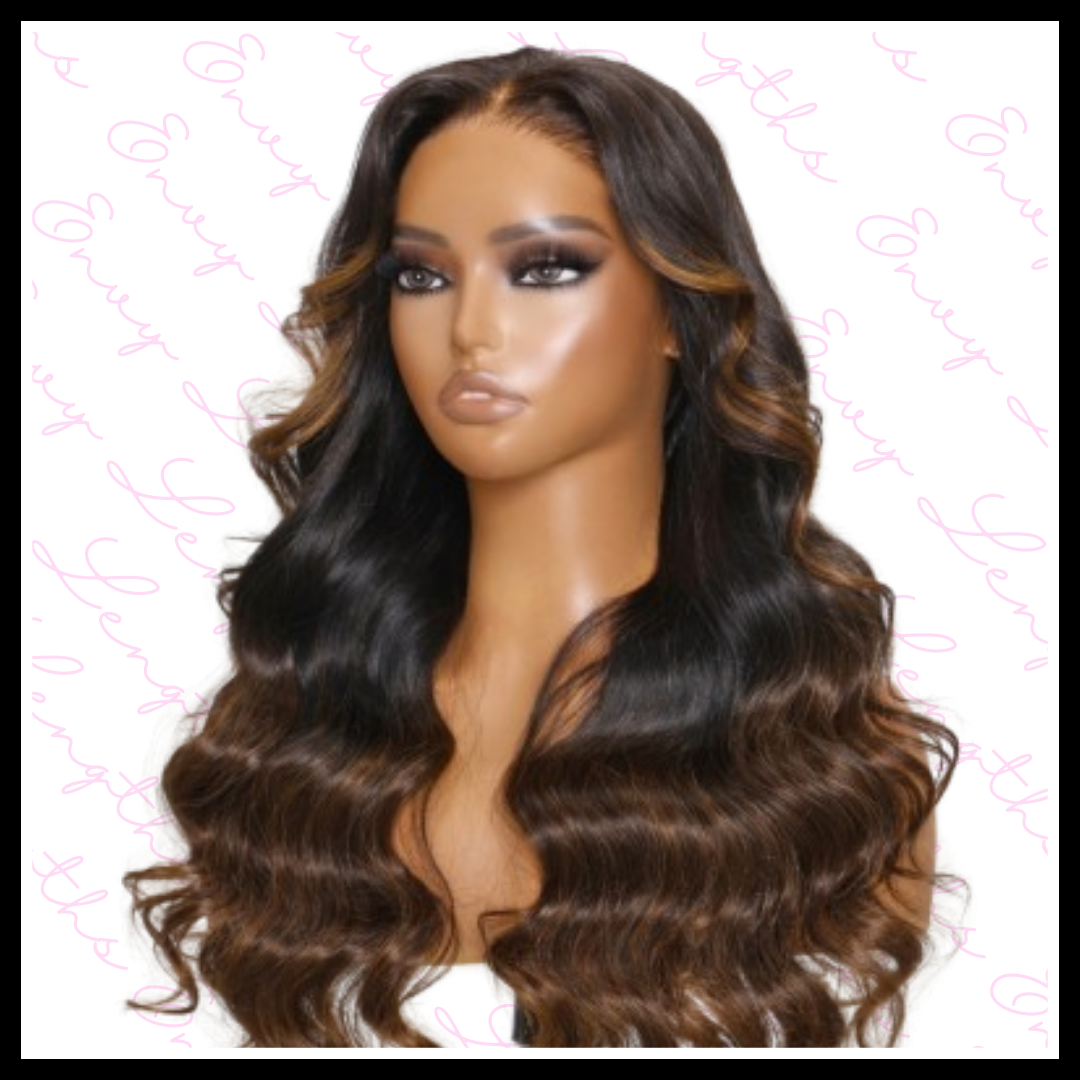 Balayage Highlight Body Wave