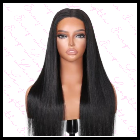 Black Straight Glueless Wig