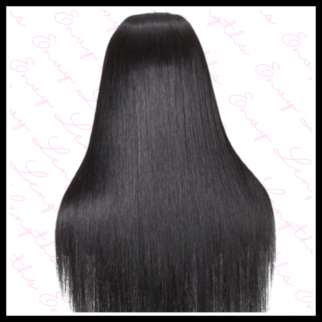 Black Straight Glueless Wig