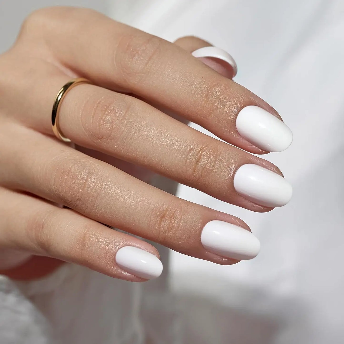 ARTAUG 24PCS Press On Nails Short Almond Wine Red High Saturation Fake Press On Nails  Korean Press On Nails Valentine'S Day