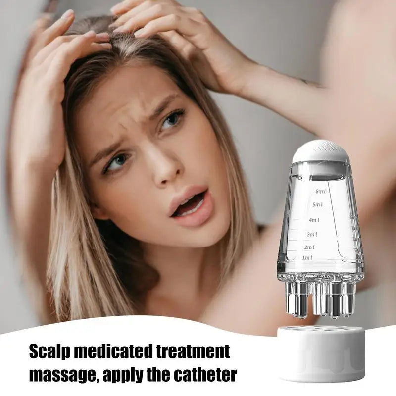 6ml Scalp Applicator Mini Head Massager Portable Scalp Applicator Liquid Comb Hair Growth Oil Applicator For Hair Scalp Care